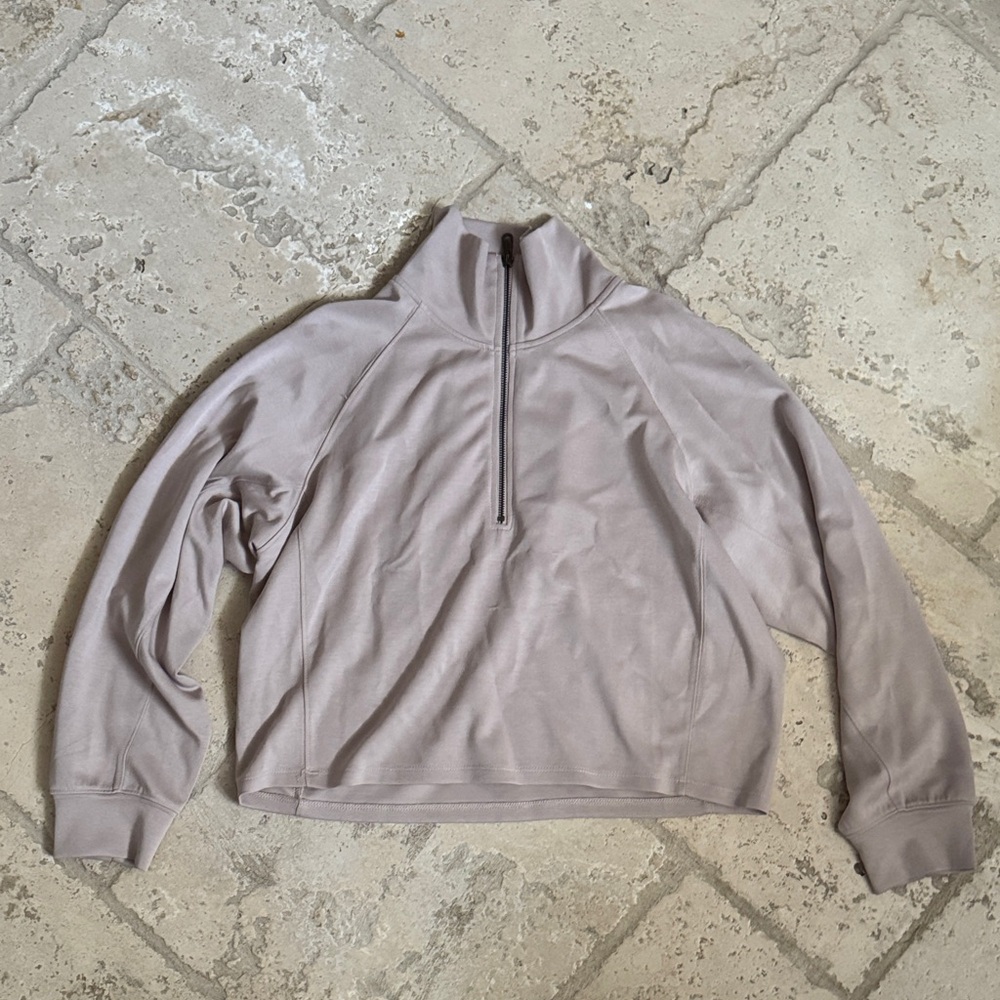 Entro Light Gray Quarter-Zip Sweatshirt